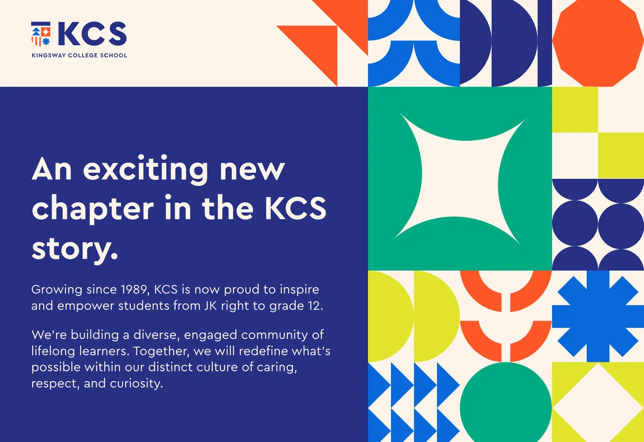 A screenshot of the KCS brand launch website