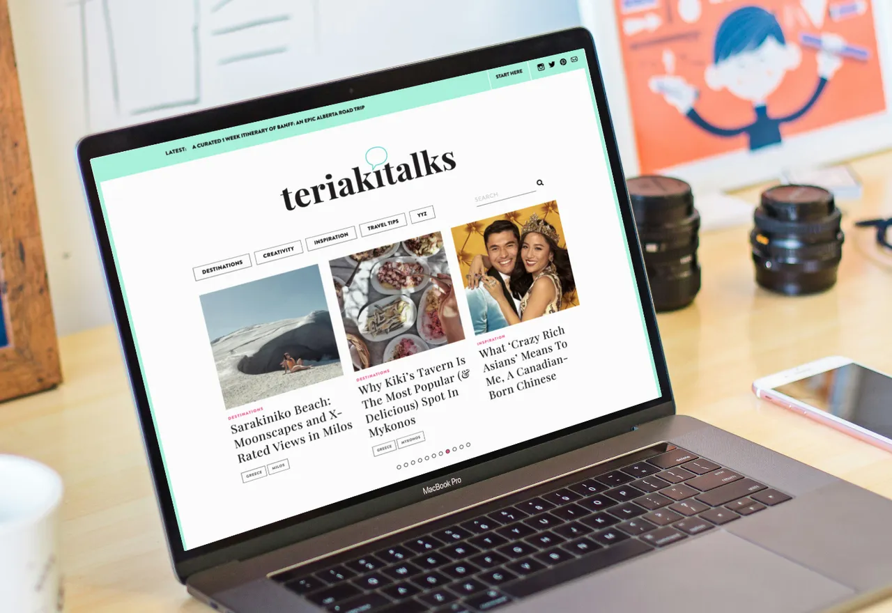 A screenshot of the Teriaki Talks website